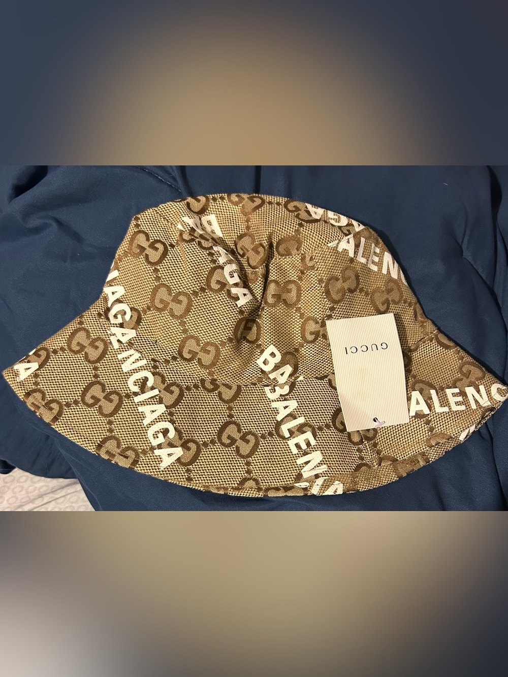 Fashion Monogram Brown Bucket Hat - Picture 2 of 2